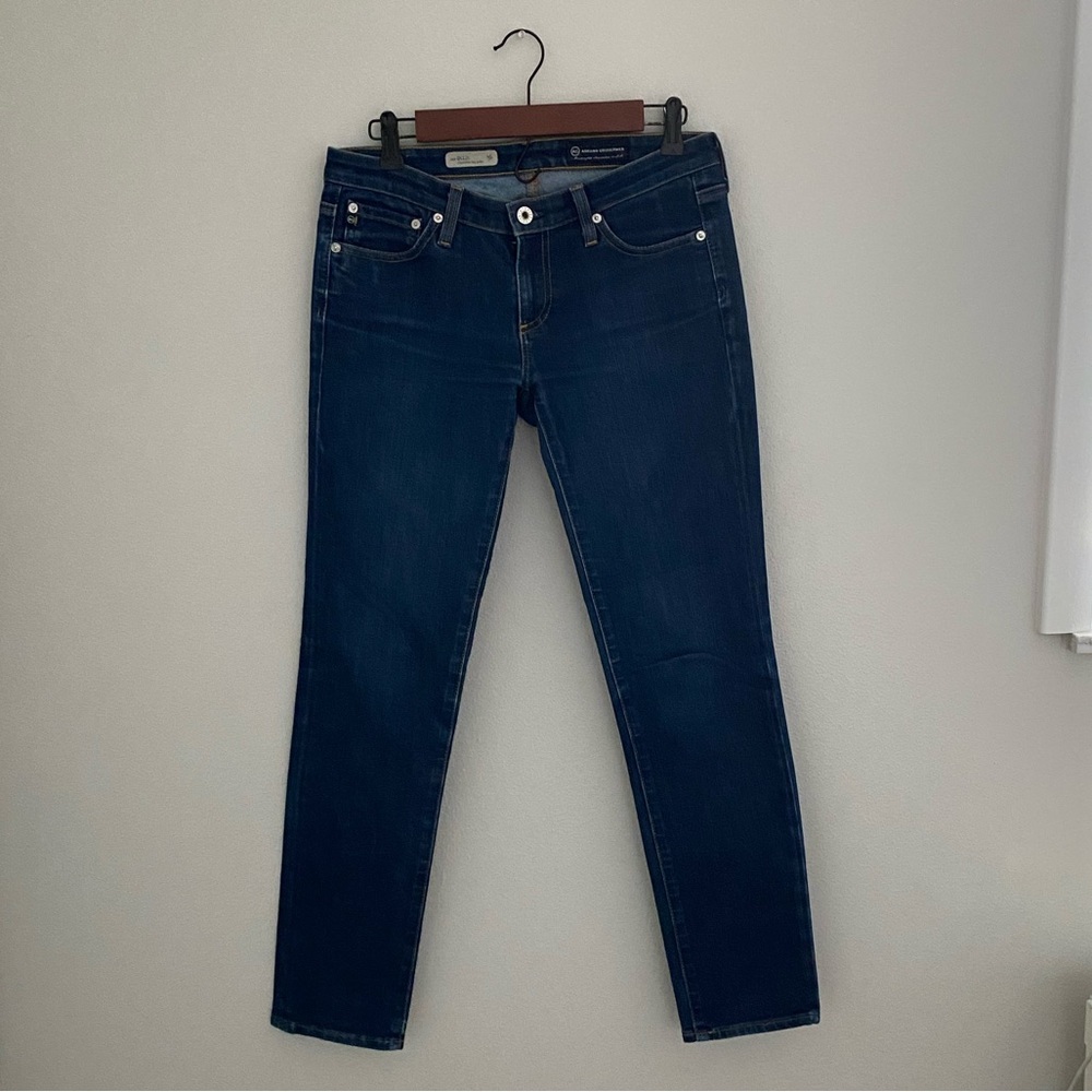Ag Adriano Goldschmied Dark Wash The Stilt Cigarette Leg Skinny Jeans Size 28
